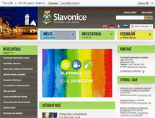 Tablet Screenshot of i.slavonice-mesto.cz
